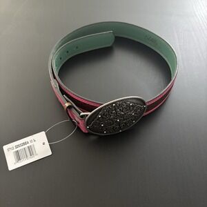 Catchfly Girl's Belt Pink Trim Western Cowgirl Size Large NWT